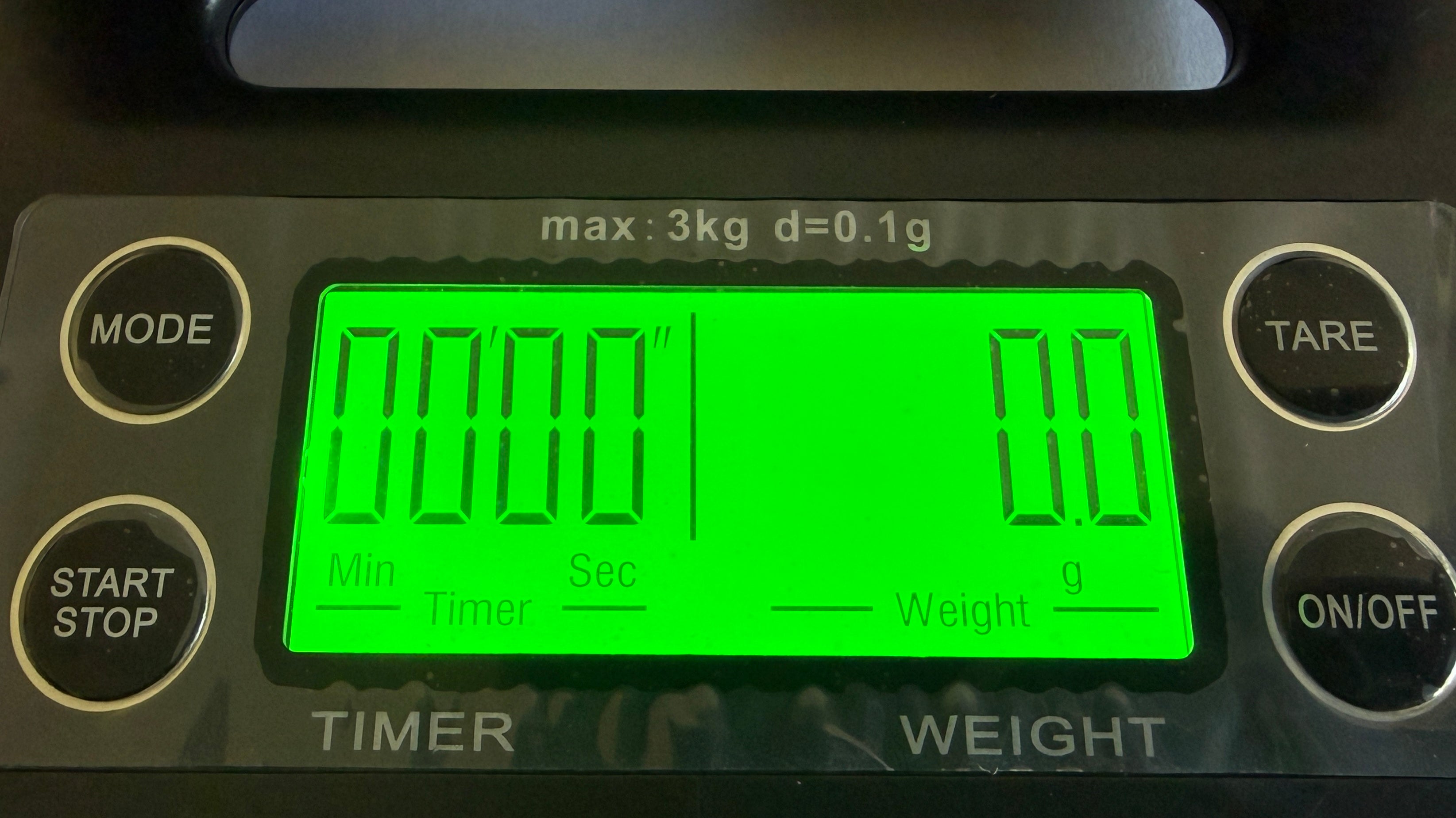 TJ Coffee Scale with Timer - 3Kg