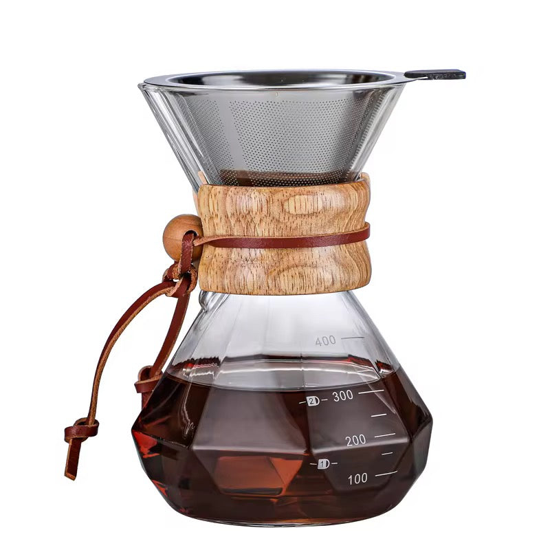 Chemex with reusable stainless steel filter - 800ml