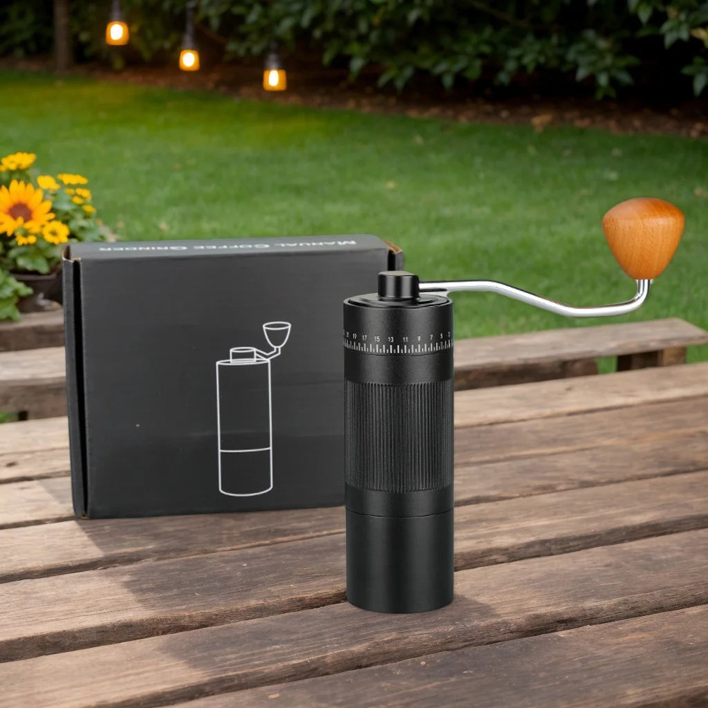 TJ Premium Hand Coffee Grinder Stainless Steel Burr