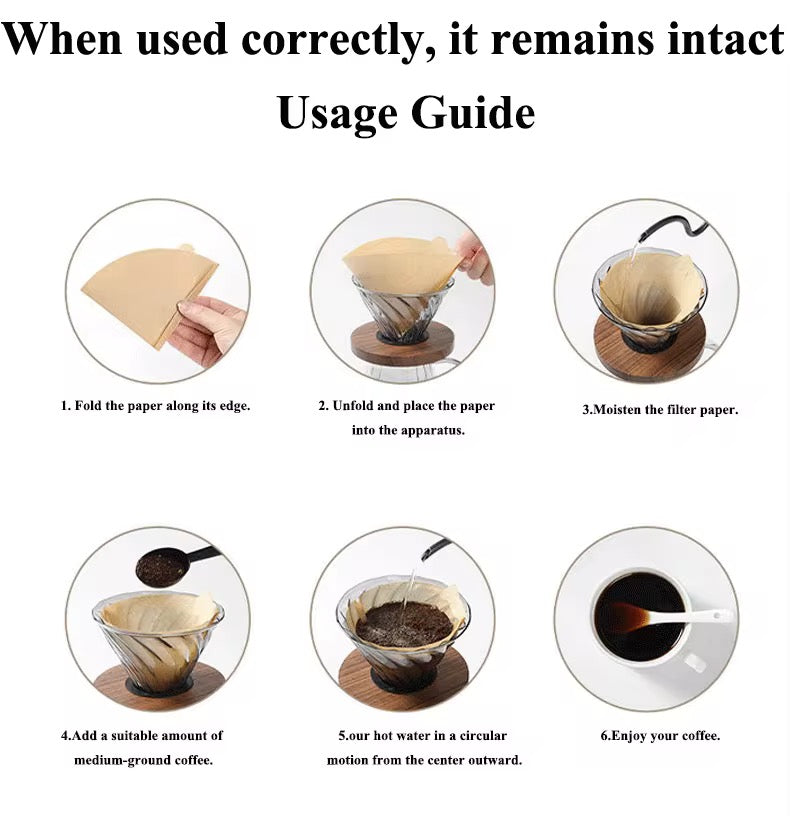 V02 Coffee Filter Paper (White)