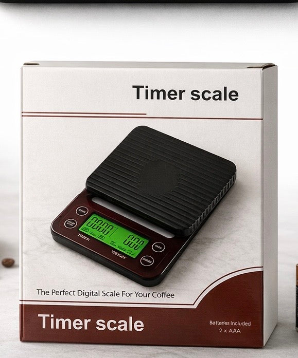 TJ Coffee Scale with Timer - 3Kg