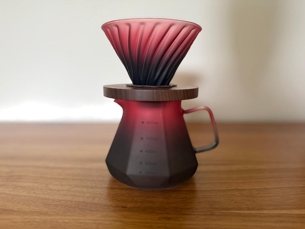 Pour Over Coffee Pot & Dripper - elegant pink