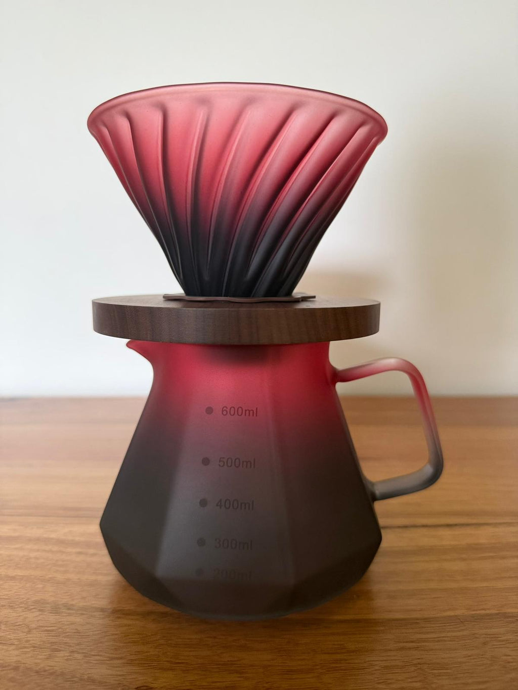 Pour Over Coffee Pot & Dripper - elegant pink