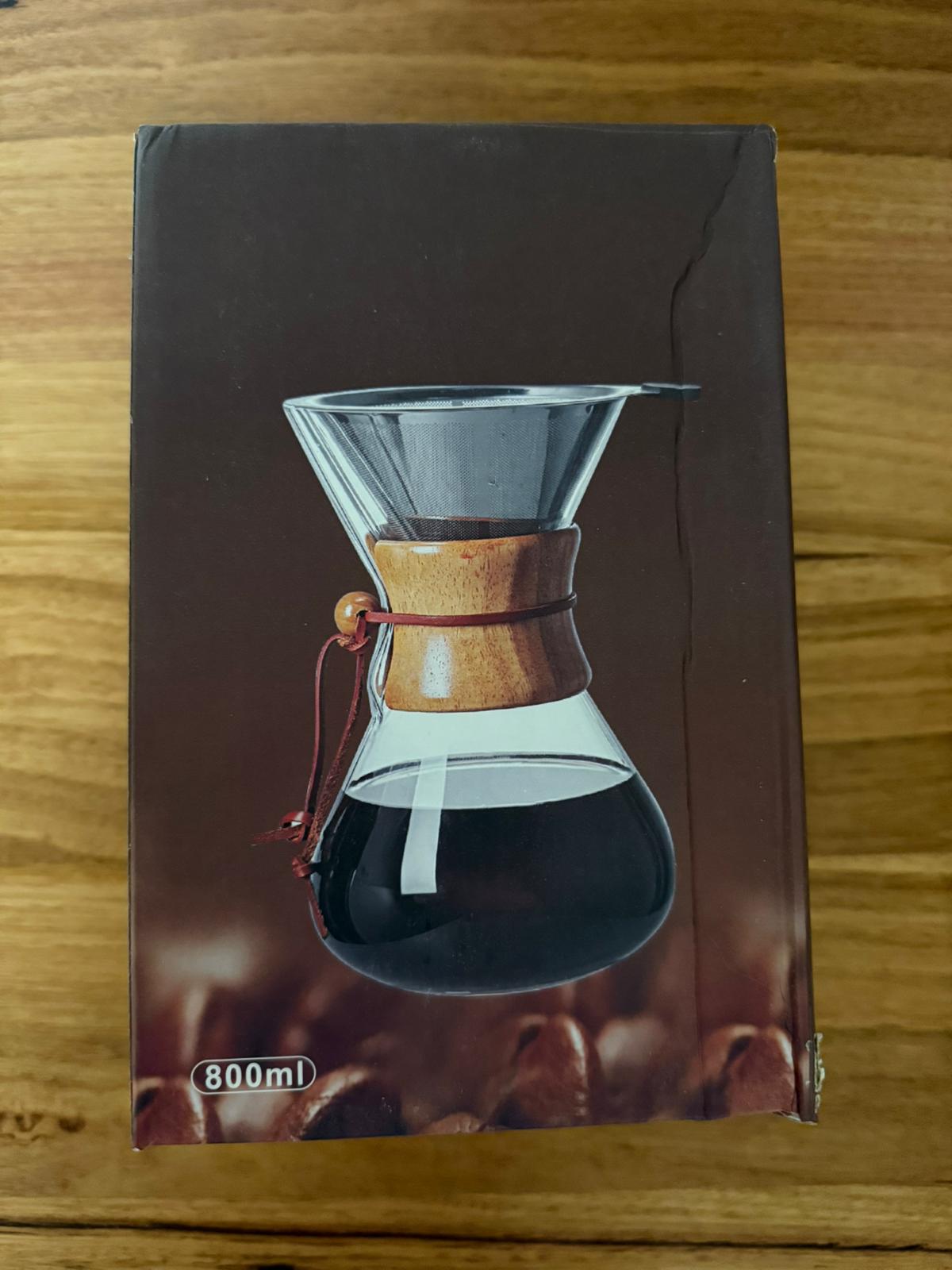 Chemex with reusable stainless steel filter - 800ml