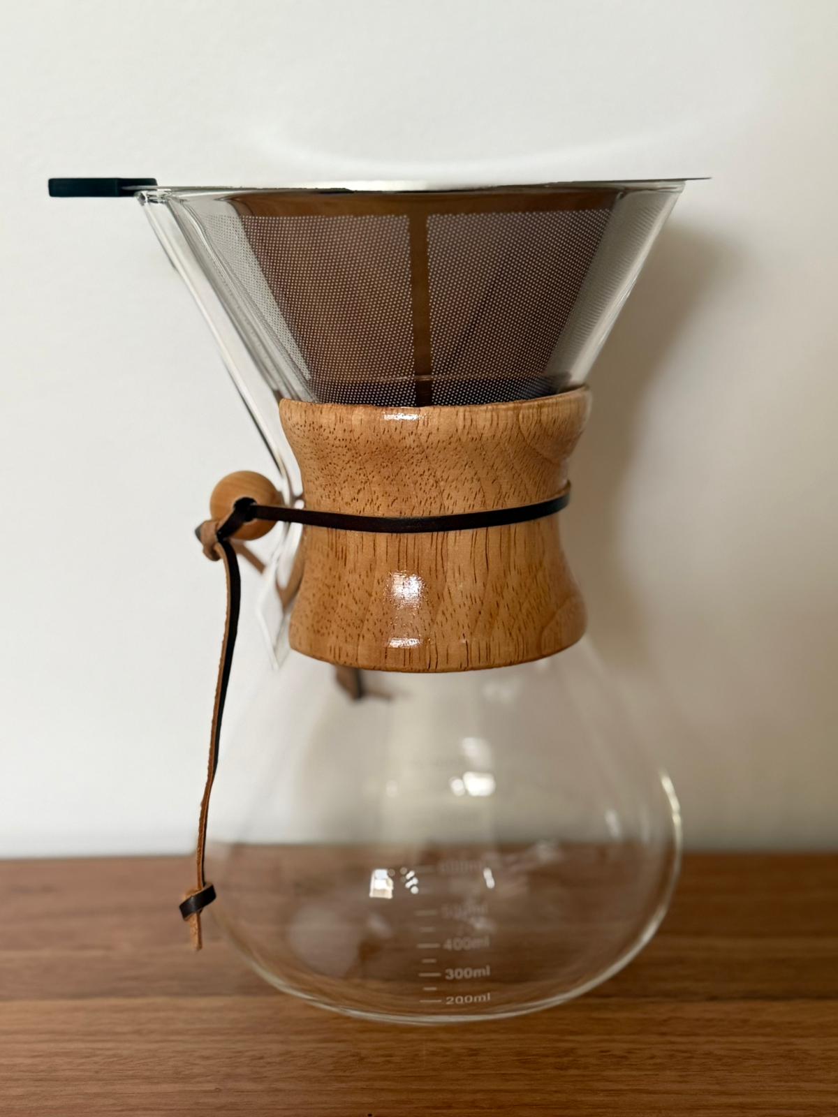 Chemex with reusable stainless steel filter - 800ml